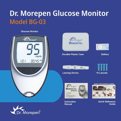 DR. MOREPEN GlucoOne Blood Glucose Monitor Model BG 03