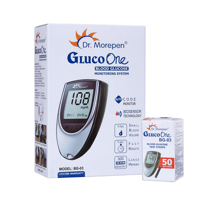 DR. MOREPEN GlucoOne Blood Glucose Monitor Model BG 03